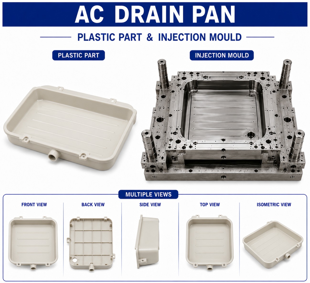 AC Plastic Drain Pan